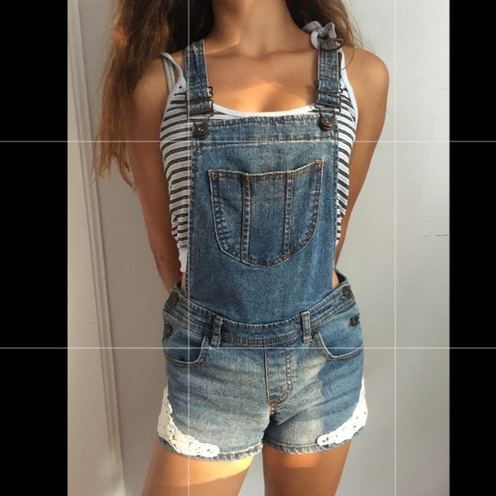 Womens Lace Overalls